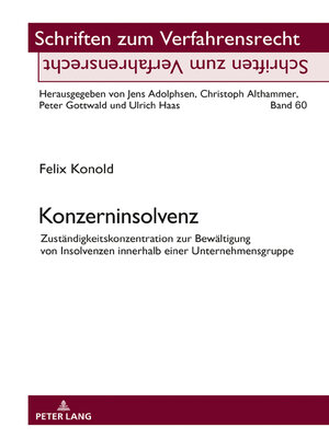 cover image of Konzerninsolvenz